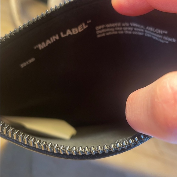 Off-White x Virgil Abloh 'Pouch' Double Pouch Zip Wristlet Clutch ! - Picture 8 of 12